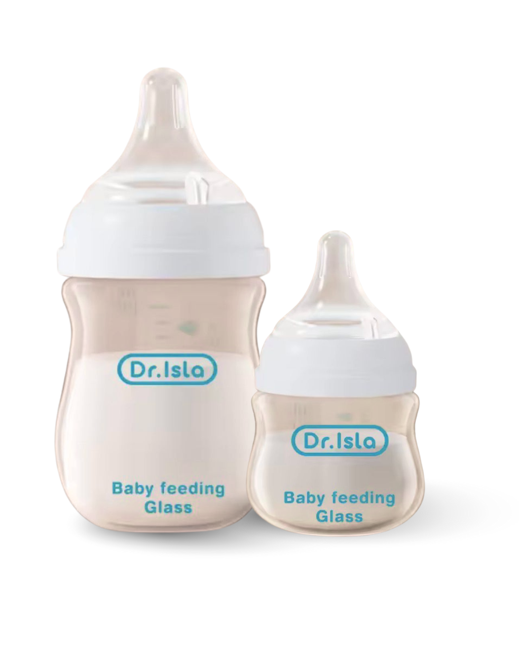 Mamadeira De Vidro Para Bebês 80-160ml Bico Fluxo Médio