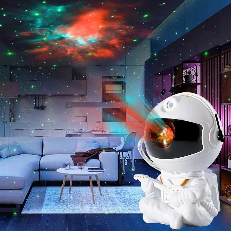 Projetor Astronauta De Luz Galáxia Infantil