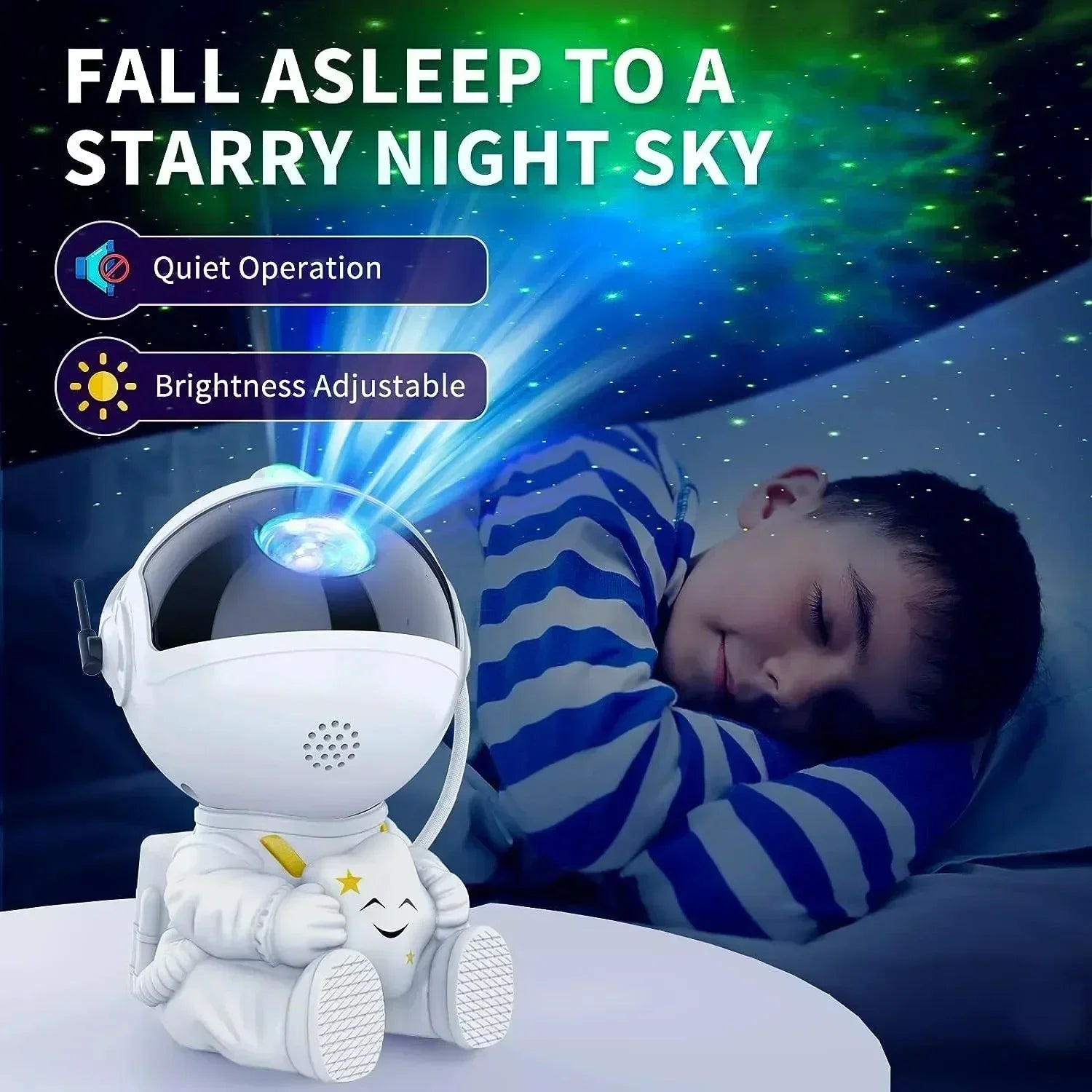 Projetor Astronauta De Luz Galáxia Infantil
