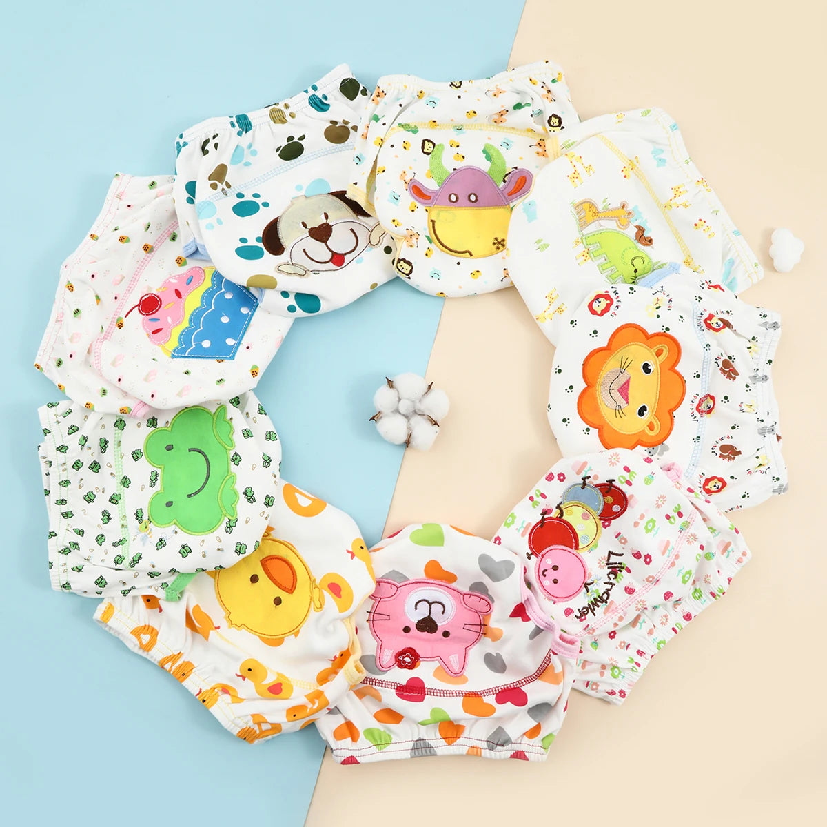 Frauda De Pano De Algodão Reutilizavél Infantil